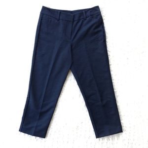 Ann Taylor navy capri pant size 6 signature fit